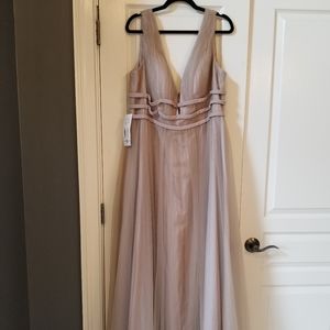 Taupe Bridesmaid Dress size 18